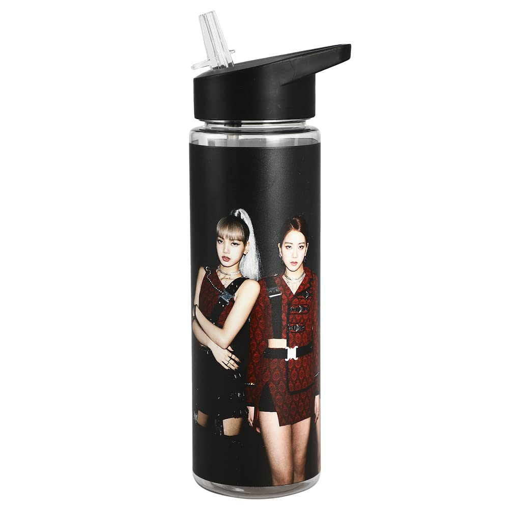 BlackPink Girl Music Group Members 24 Oz. Black UV Plastic Water